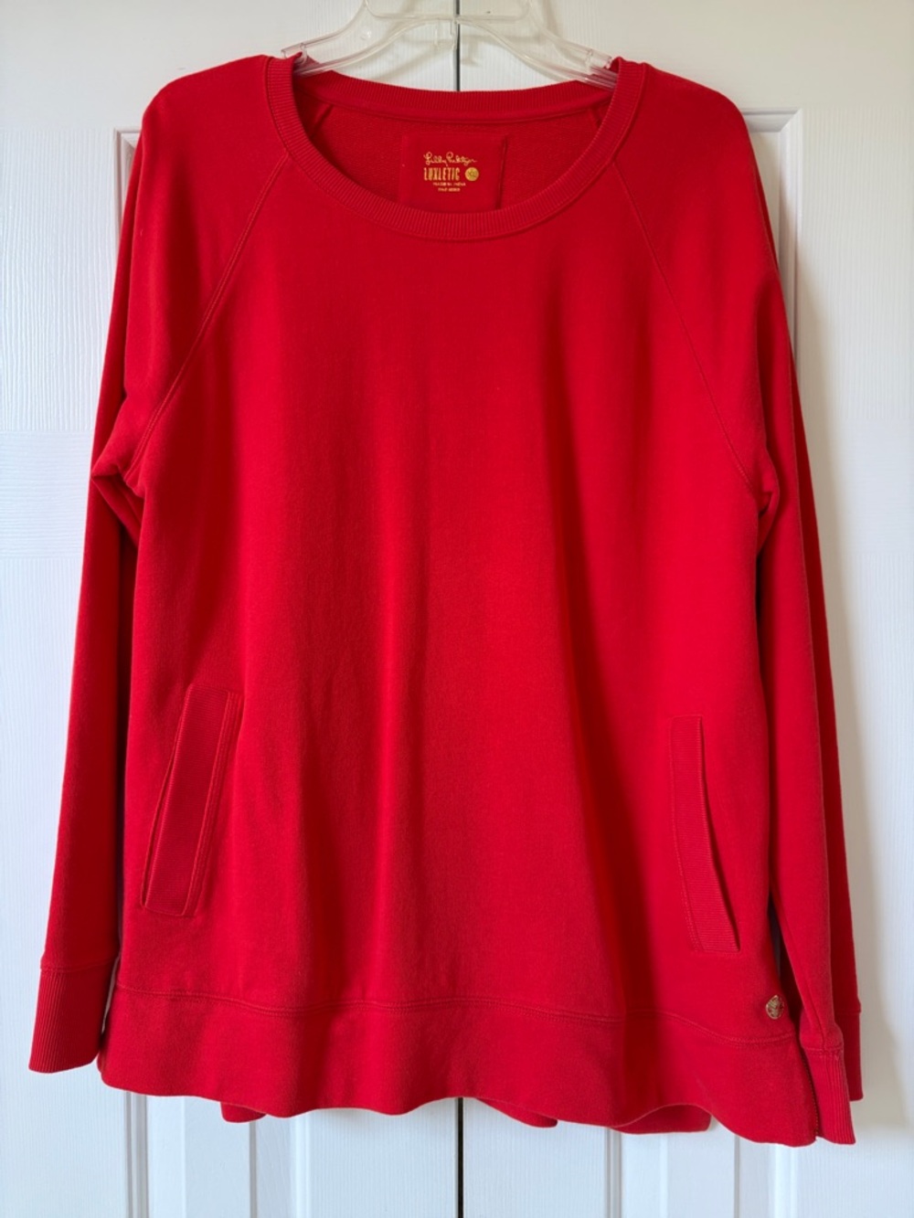 Lilly Pulitzer Bright Red Crewneck Sweatshirt Beachcomber